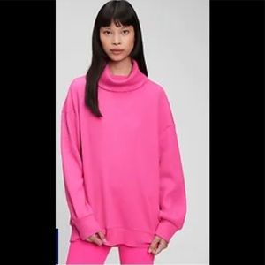 Beautiful Pink Waffle Turtleneck